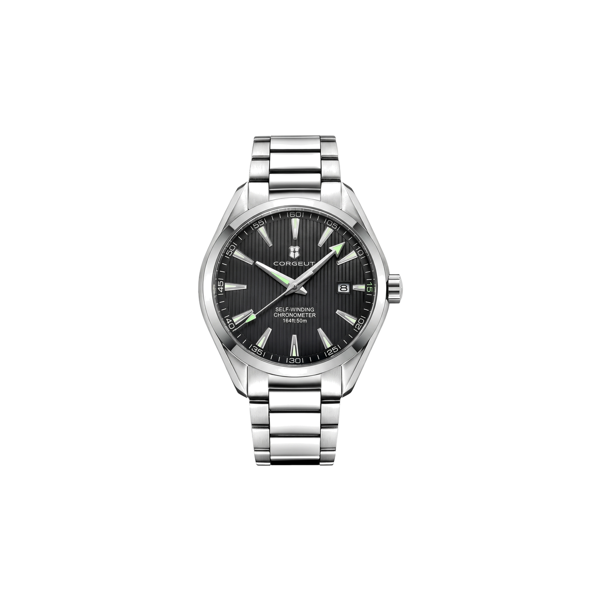 Corgeut Calder Automatic Black / Steel Bracelet watch