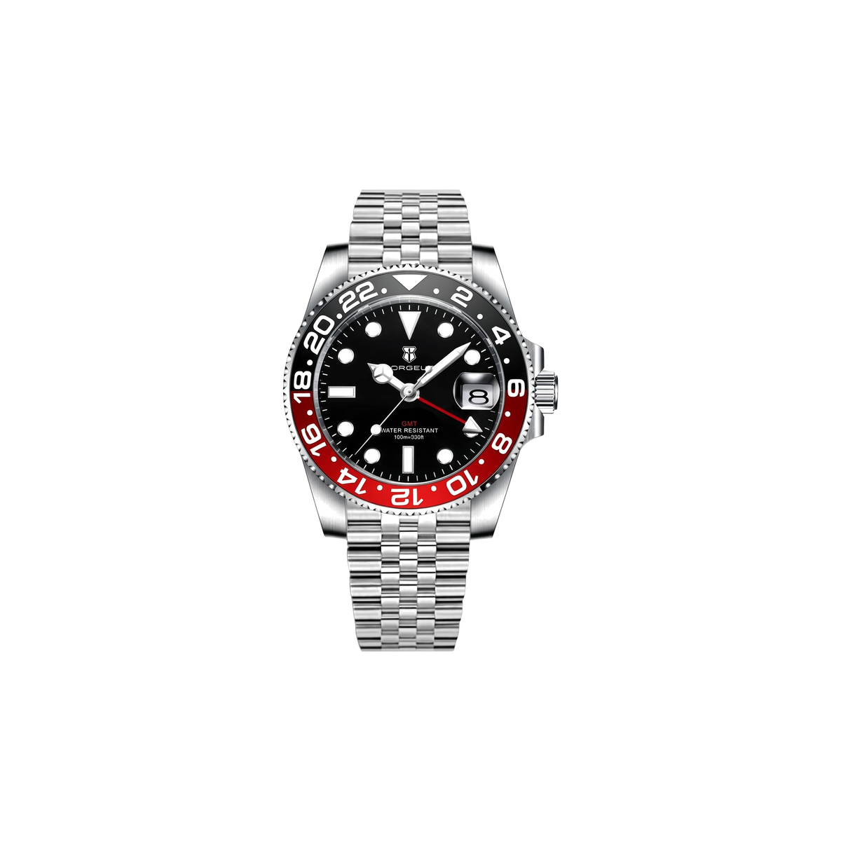 Corgeut Carrick GMT Red & Black Bezel watch