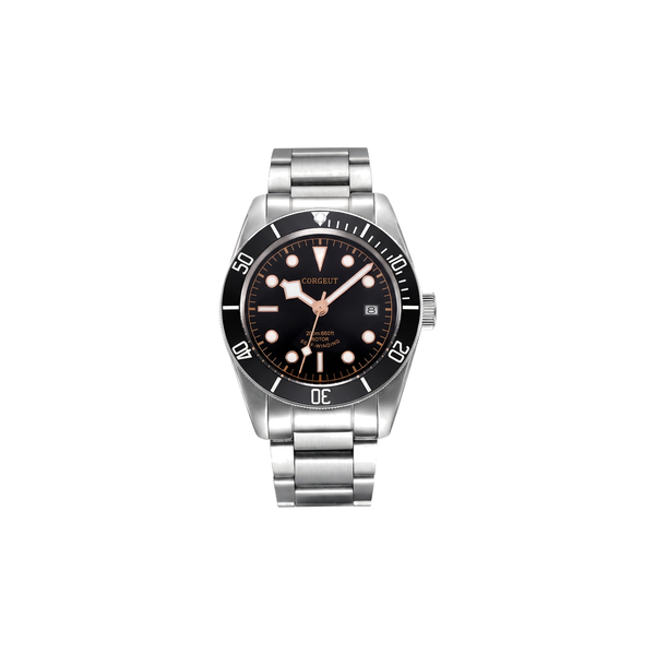 Corgeut Marston Diver Black Bezel, Gilt watch