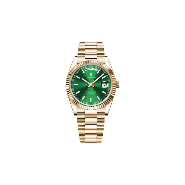Corgeut Whitmore Day-Date Green / Gold watch