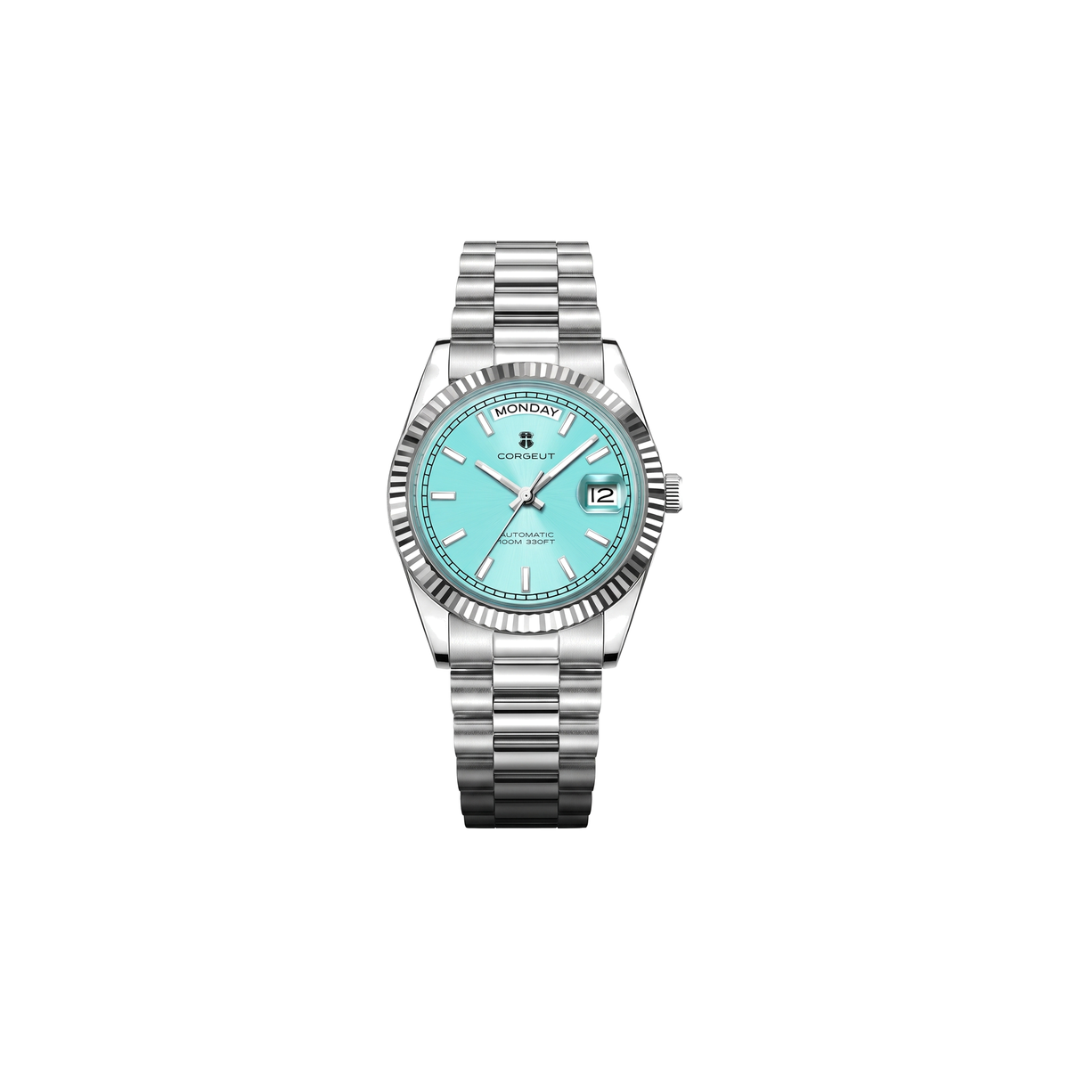 Corgeut Whitmore Day-Date Ice Blue / Steel watch