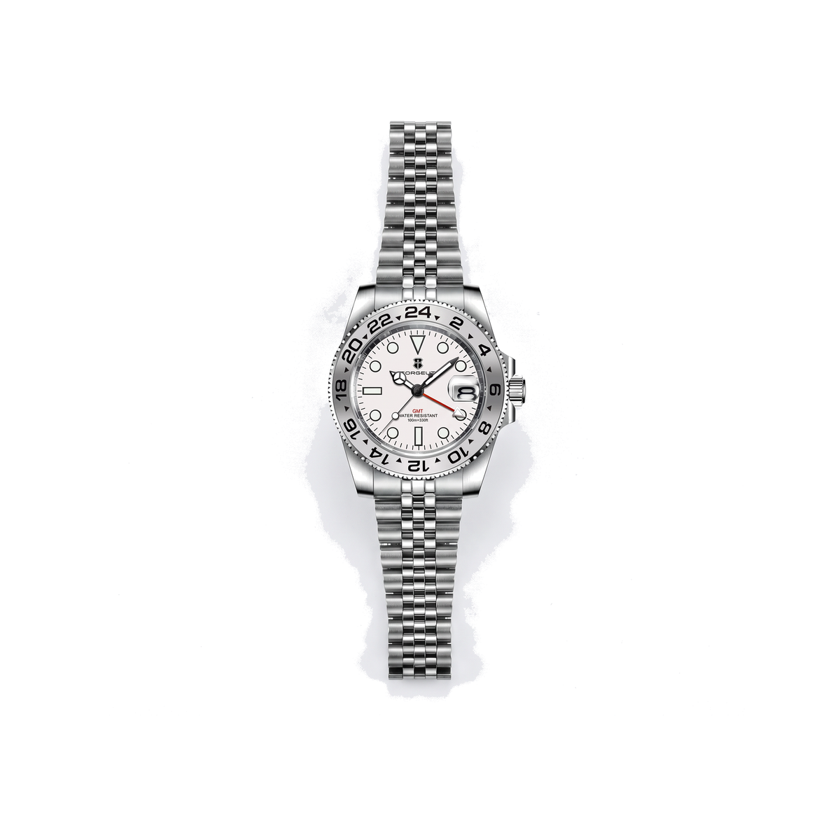 Corgeut Winslow GMT White / Red GMT Hand watch