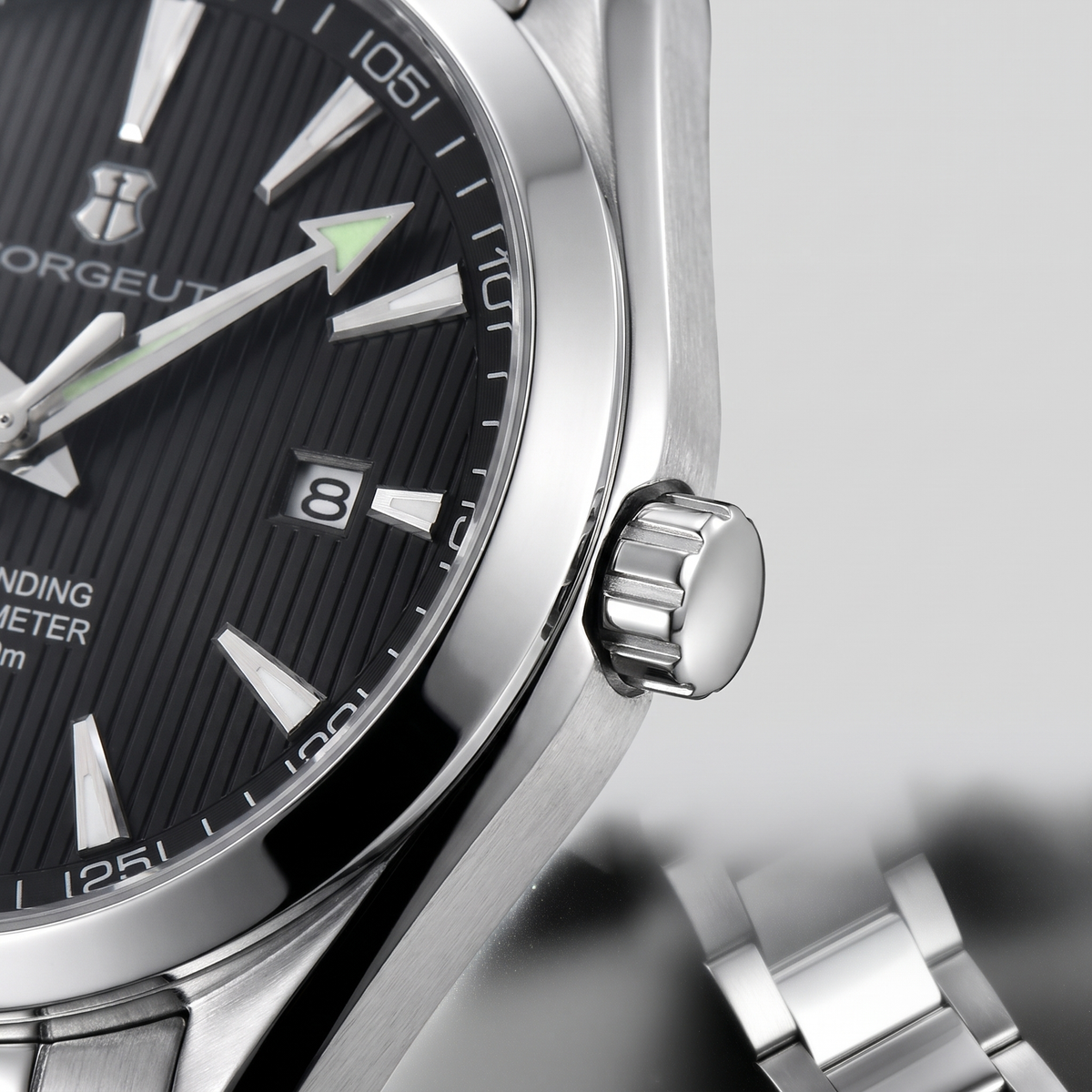 Corgeut Calder Automatic 41mm watch detail