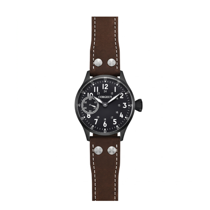 Corgeut Bexley Pilot Black / White Numerals watch