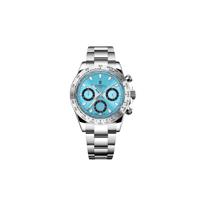 Corgeut Brooks Chronograph Ice Blue / Steel watch