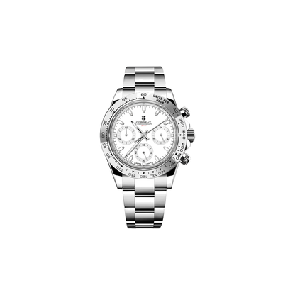 Corgeut Brooks Chronograph White / Steel watch