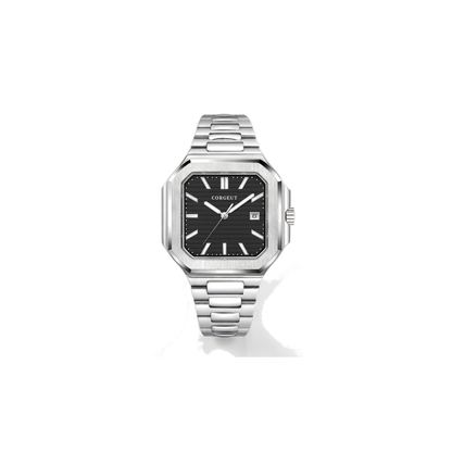 Corgeut Hollis Square Black / Steel watch