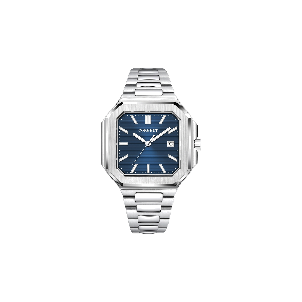 Corgeut Hollis Square Blue / Steel watch