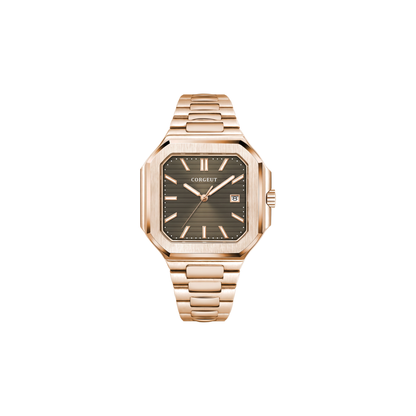 Corgeut Hollis Square Grey / Rose Gold watch