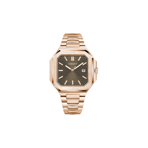 Corgeut Hollis Square Grey / Rose Gold watch