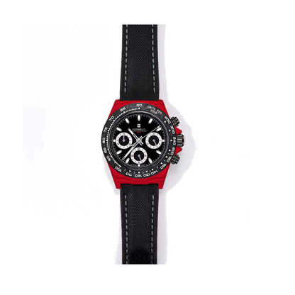 Corgeut Lancaster Chronograph Black / Red Case watch