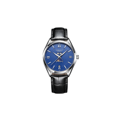 Corgeut Sinclair Moonphase Blue / Steel watch