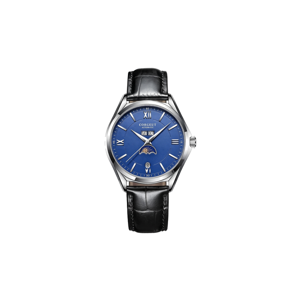 Corgeut Sinclair Moonphase Blue / Steel watch