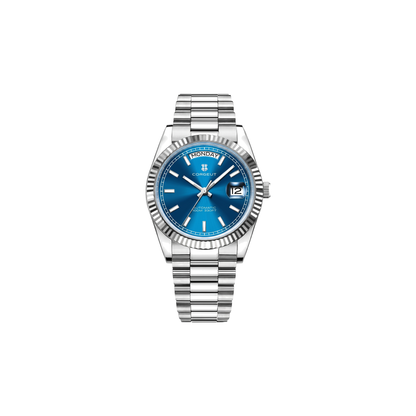 Corgeut Whitmore Day-Date Blue / Steel watch