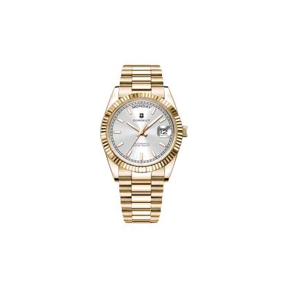 Corgeut Whitmore Day-Date Silver / Gold watch