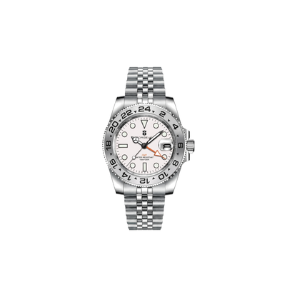Corgeut Winslow GMT White / Orange GMT Hand watch