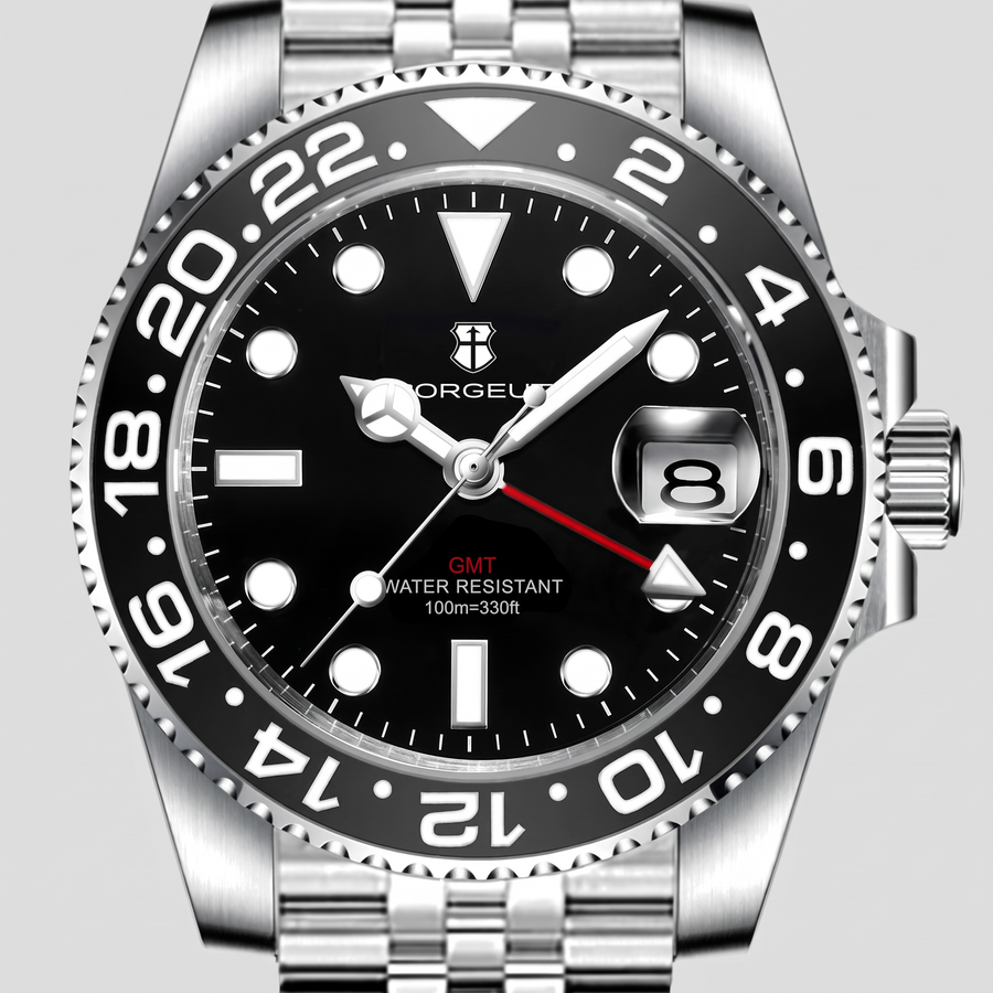Corgeut Carrick GMT watch detail
