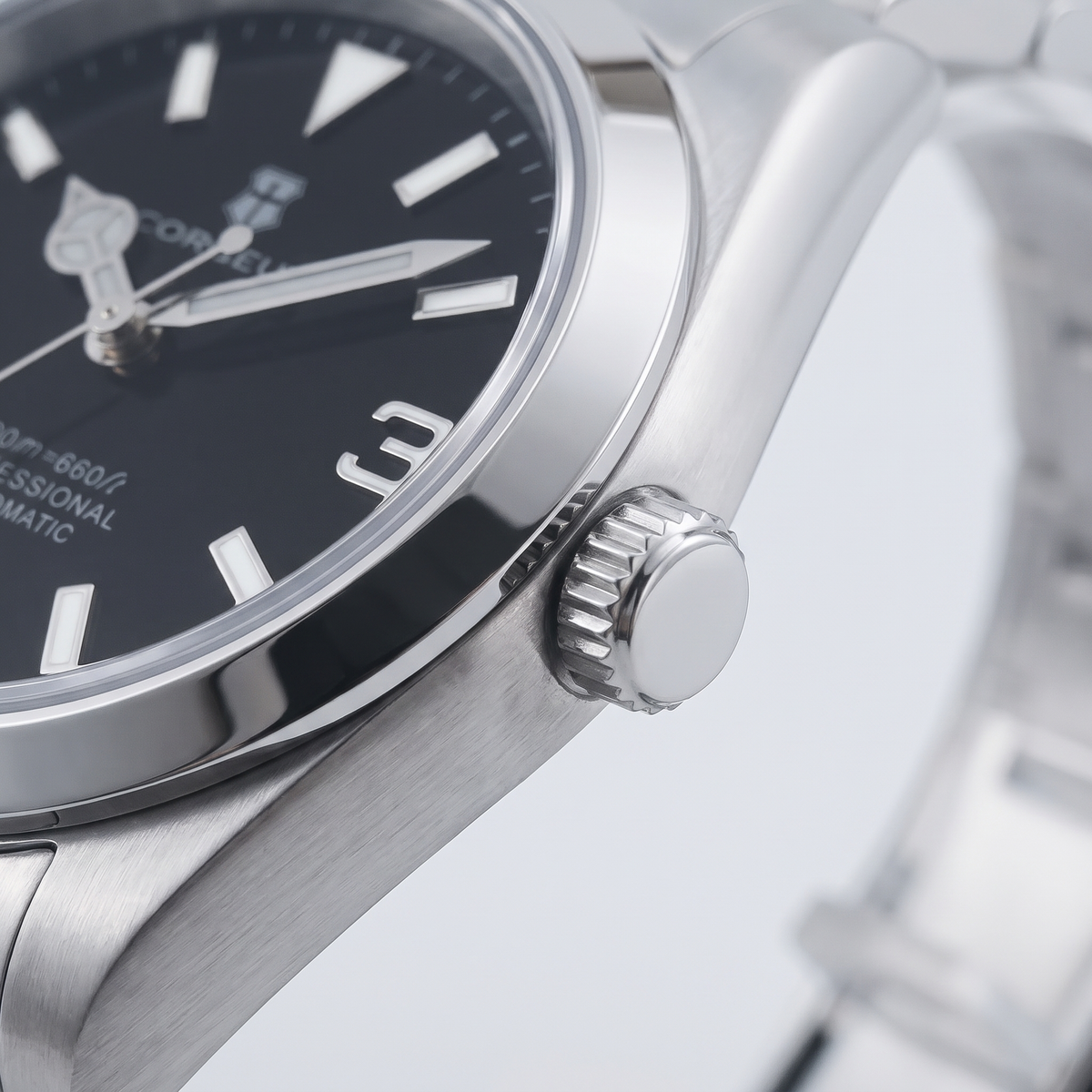 Corgeut Fenwick Automatic 36/39mm watch detail