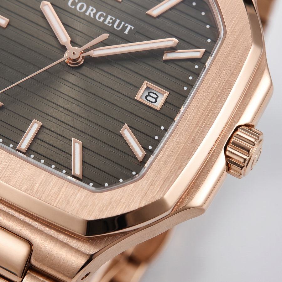 Corgeut Hollis Square 44mm watch detail