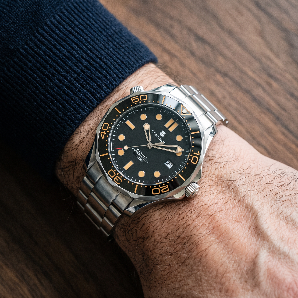 Corgeut Penrose Diver on the wrist