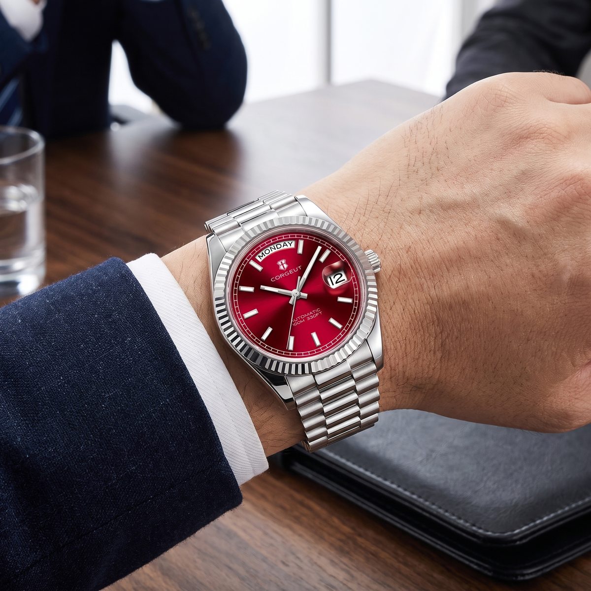 Corgeut Whitmore Day-Date on the wrist